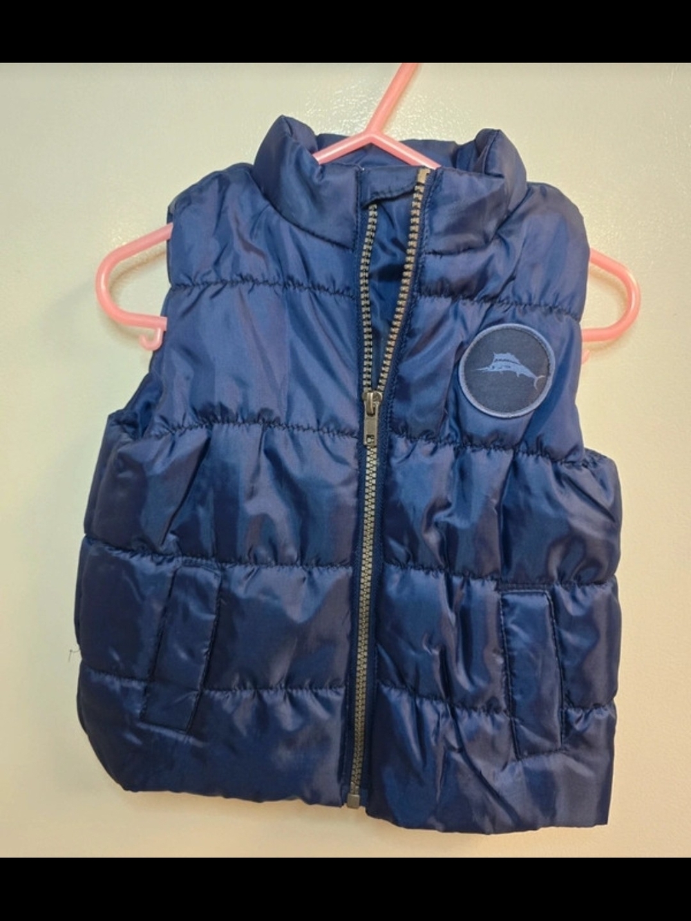 Tommy Bahama Navy Blue Puffer Vest Toddler Boy 18M